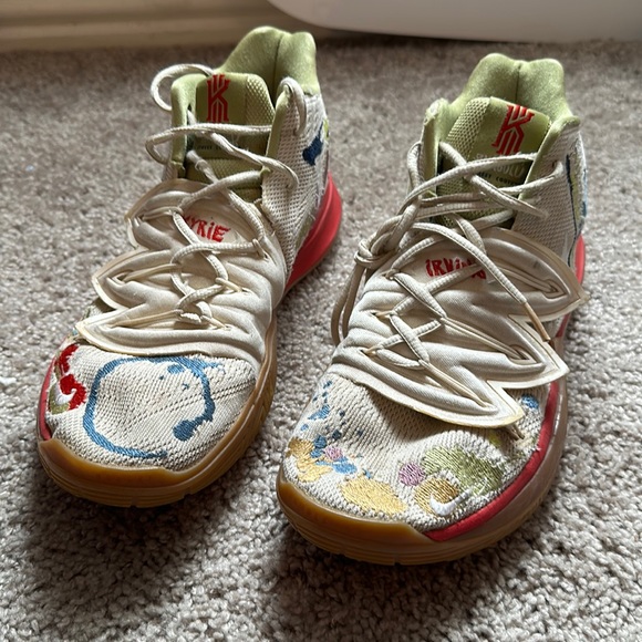 kyrie 5 embroidered splatters